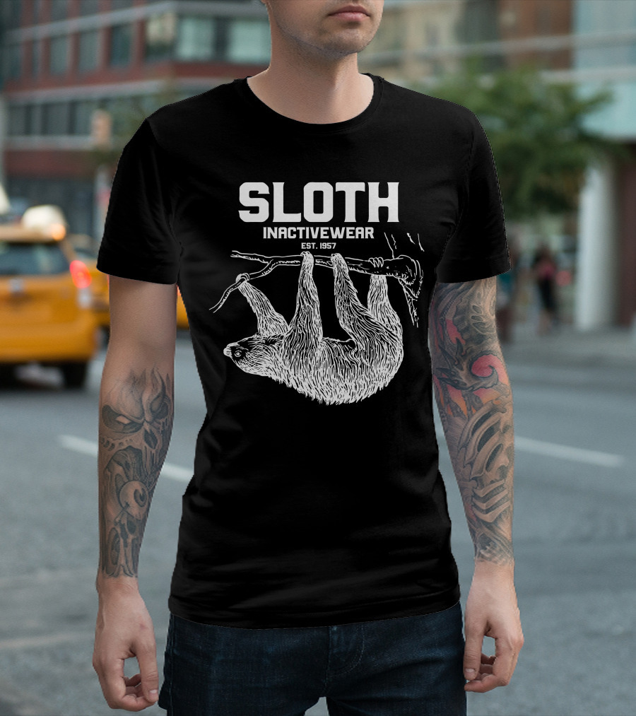 Sloth Inactivewear Est 1957 Hanging Sloth T-Shirt