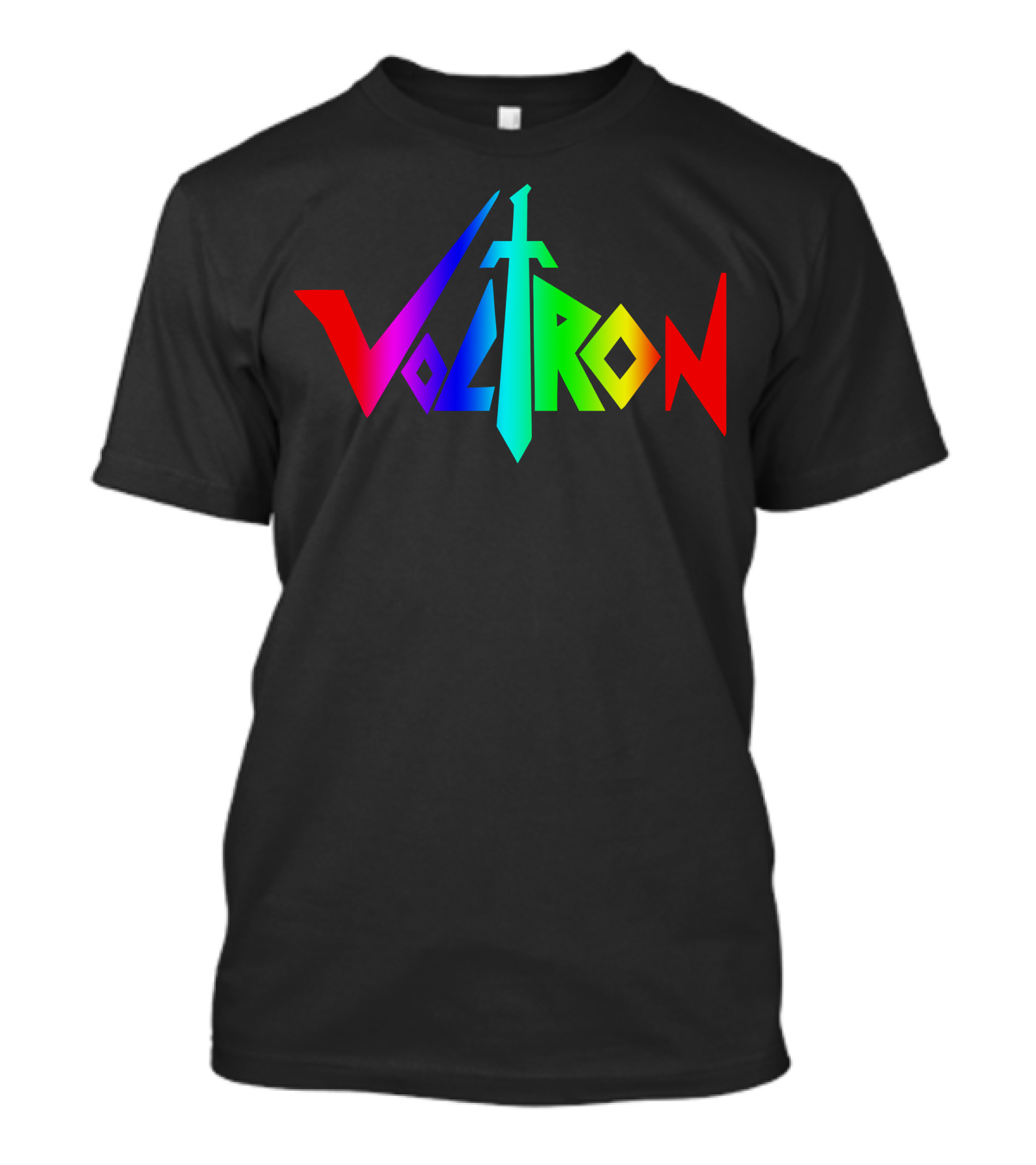 Voltron Logo Sword Rainbow Colors T-Shirt