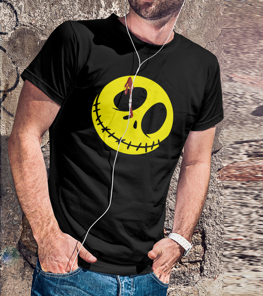 Who Es The Skellignton Smiley Face Horror T-Shirt