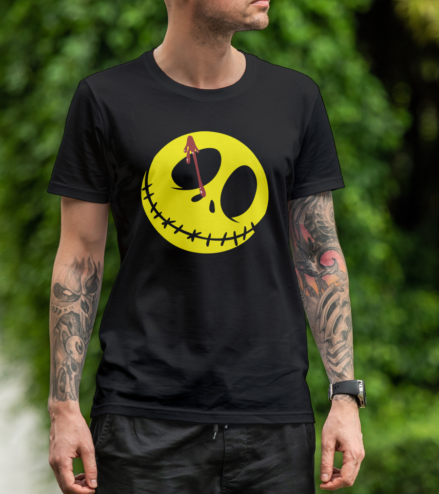 Who Es The Skellignton Smiley Face Horror T-Shirt