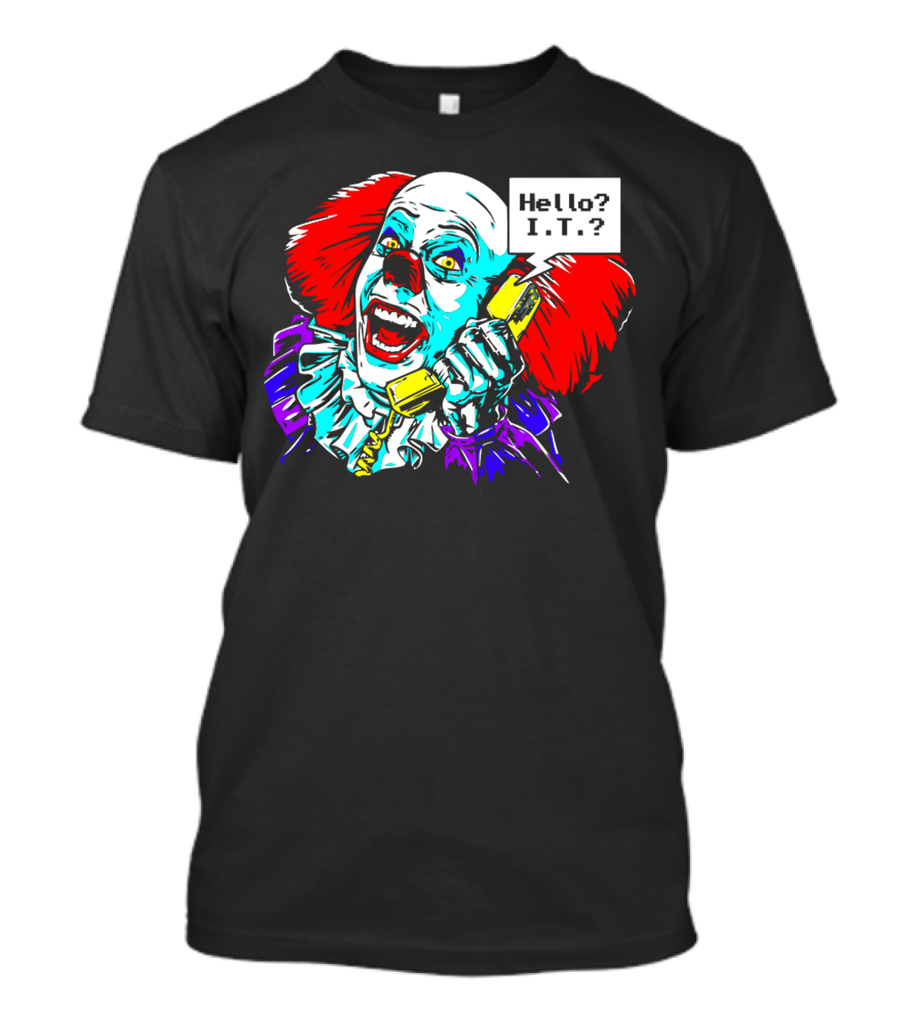 Hello IT Clown On Phone T-Shirt