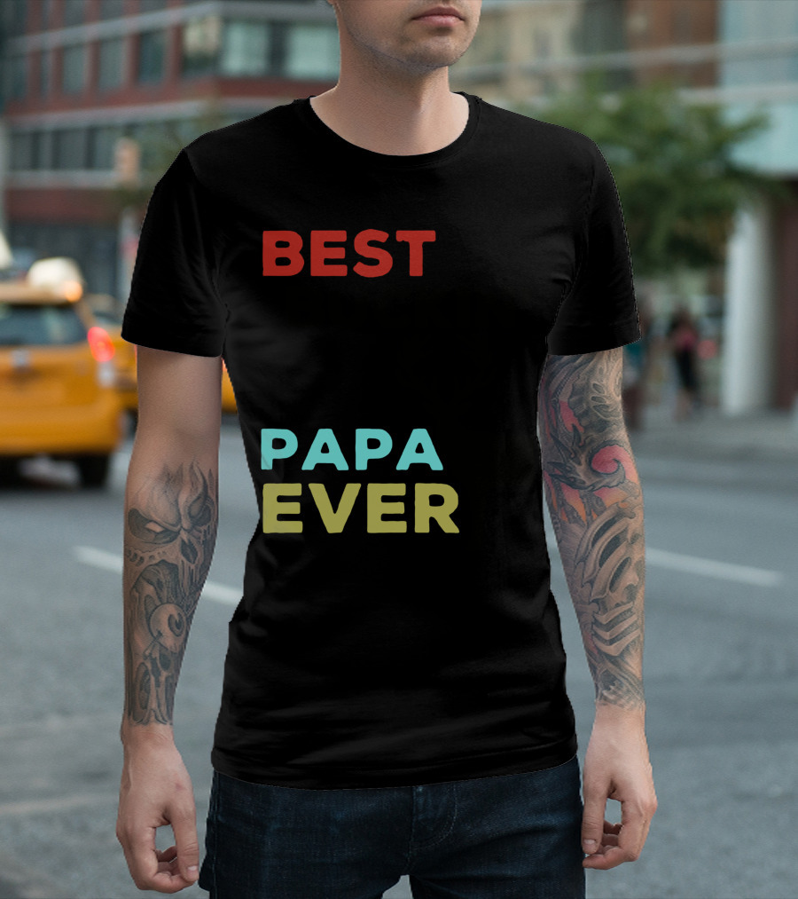 Best Buckin Papa Ever Deer T-Shirt