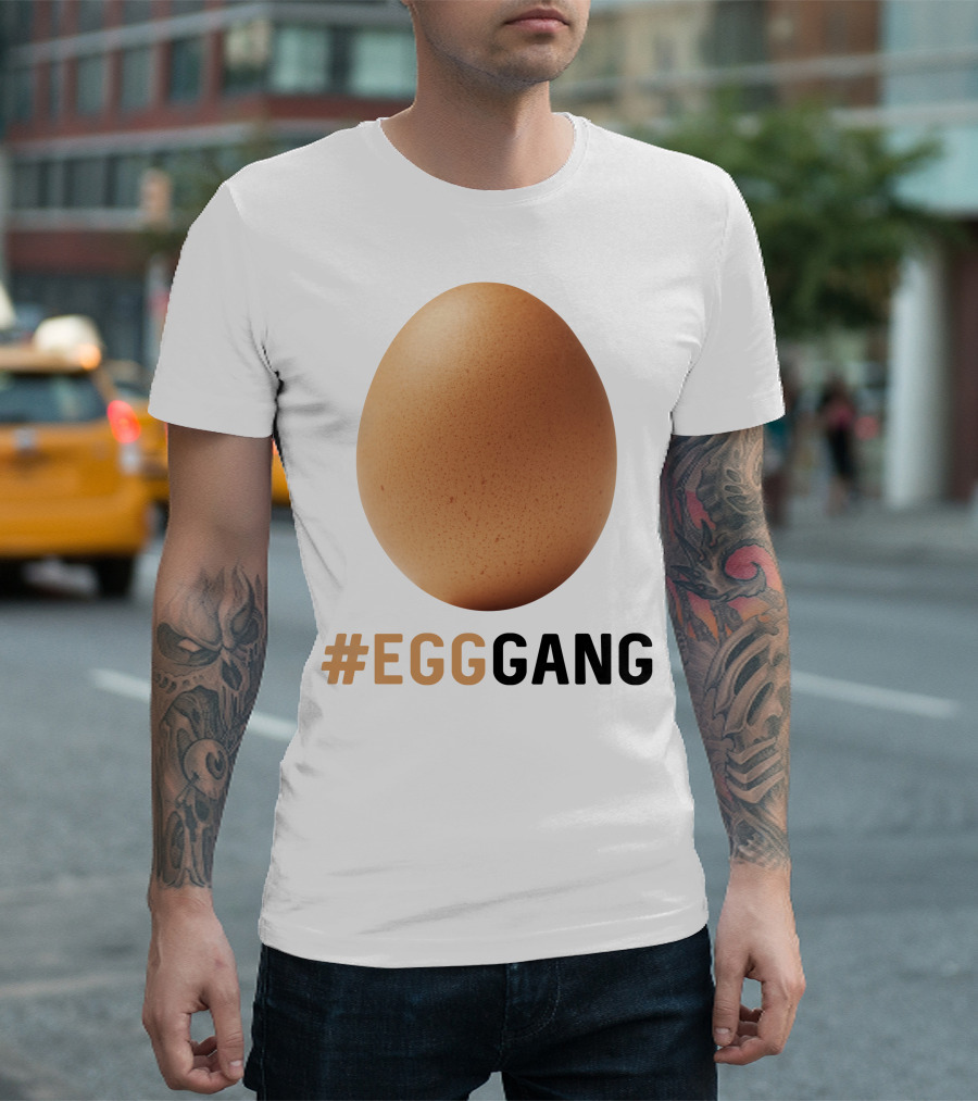 EggGang Hashtag Viral Brown Egg Trend T-Shirt