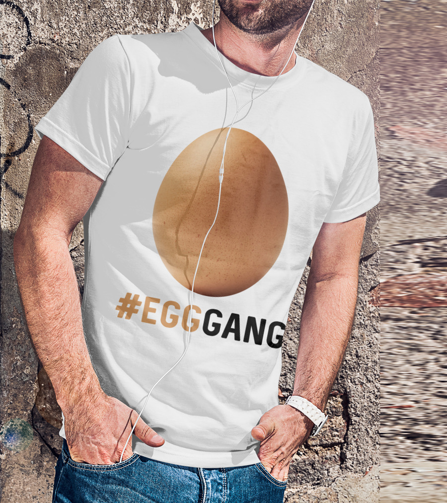 EggGang Hashtag Viral Brown Egg Trend T-Shirt