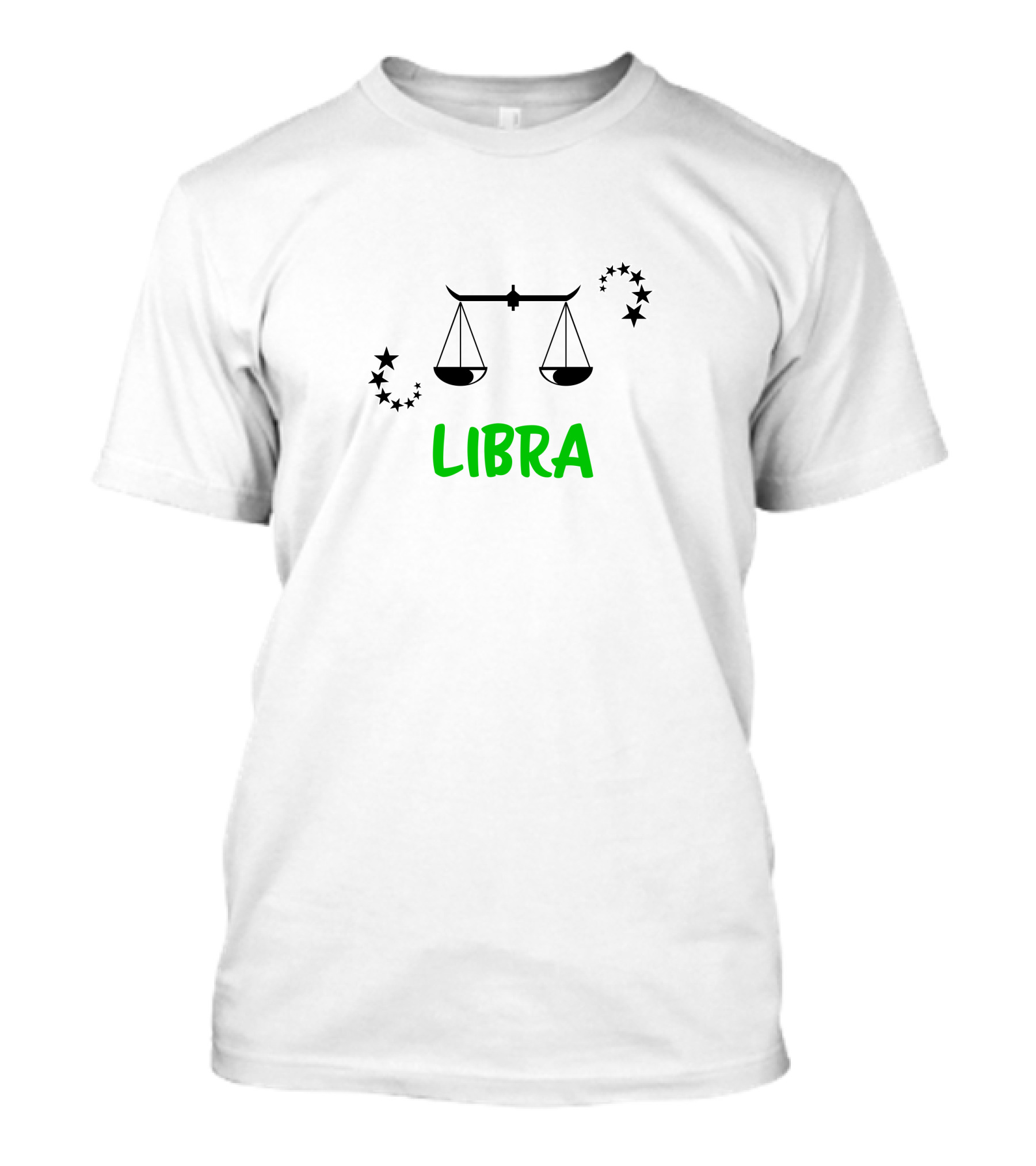 Libra Zodiac Scales And Stars T-Shirt