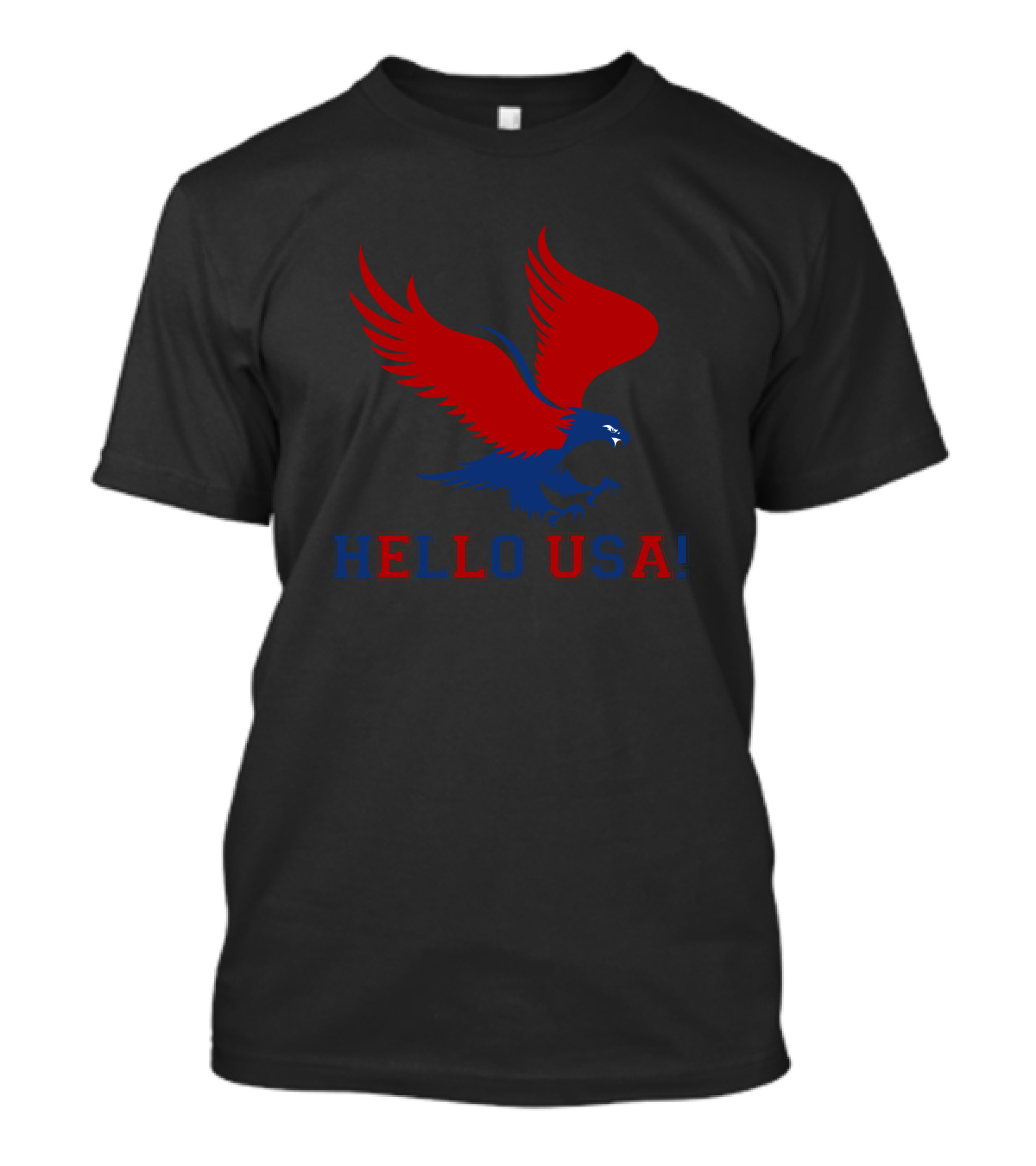 Hello USA United States Of America Eagle T-Shirt