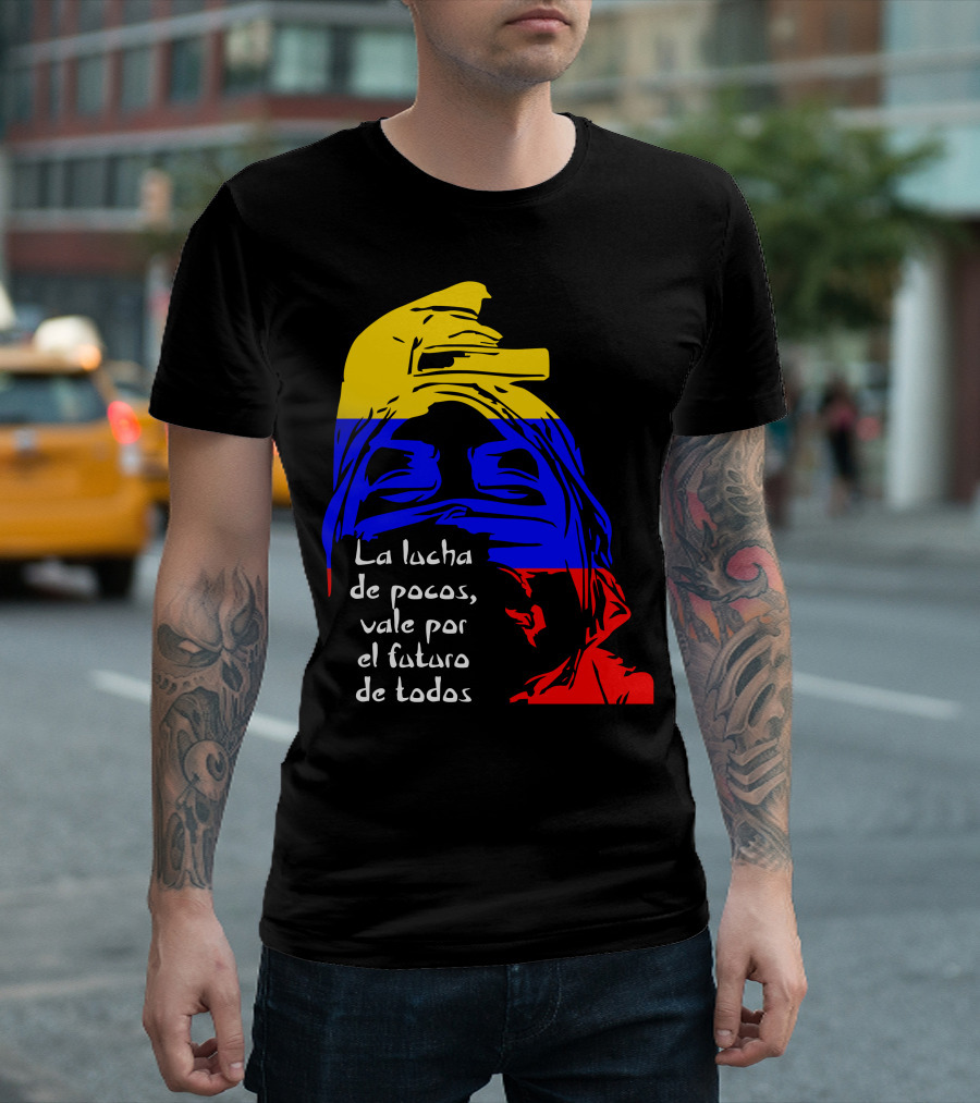 Venezuela Awareness For Dark La Lucha De Pocos Vale Por El Futuro De Todos T-Shirt