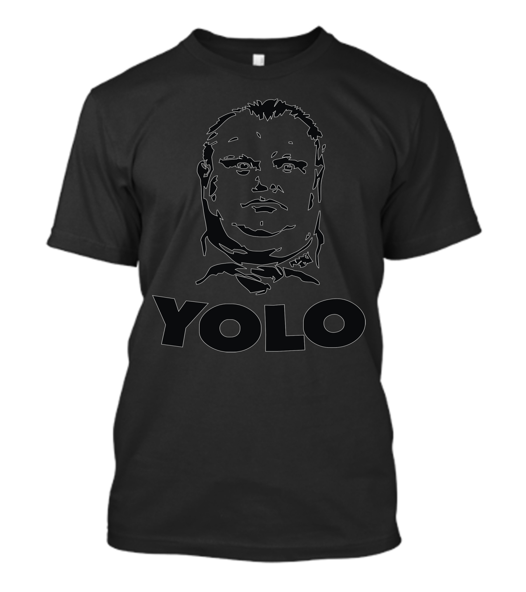 YOLO Bold Outline Face T-Shirt