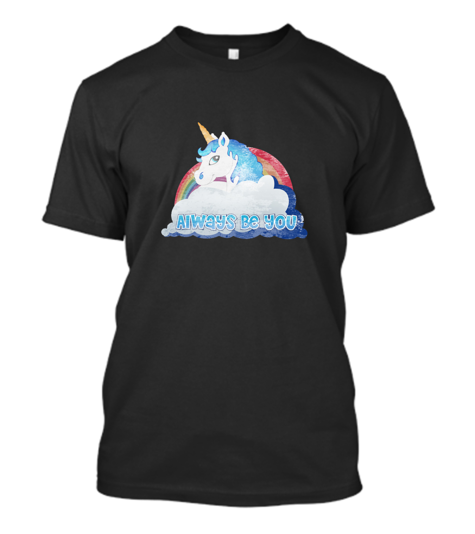 Rainbow Unicorn Always Be You Cloud Magic T-Shirt