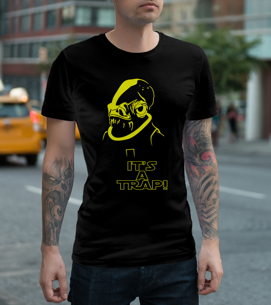 Admiral Ackbar It's a Trap Iconic Star Wars T-Shirt