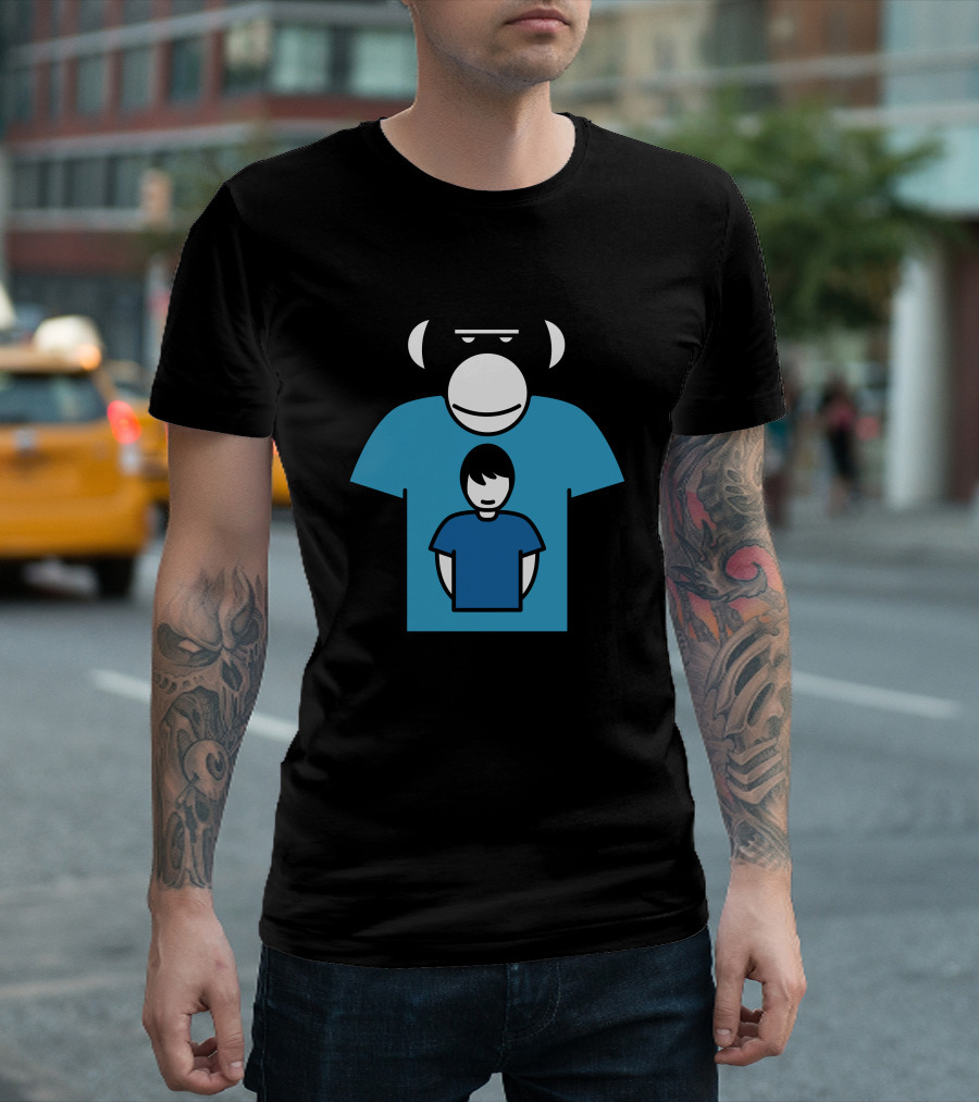 Apes Man with Nested Human T-Shirt