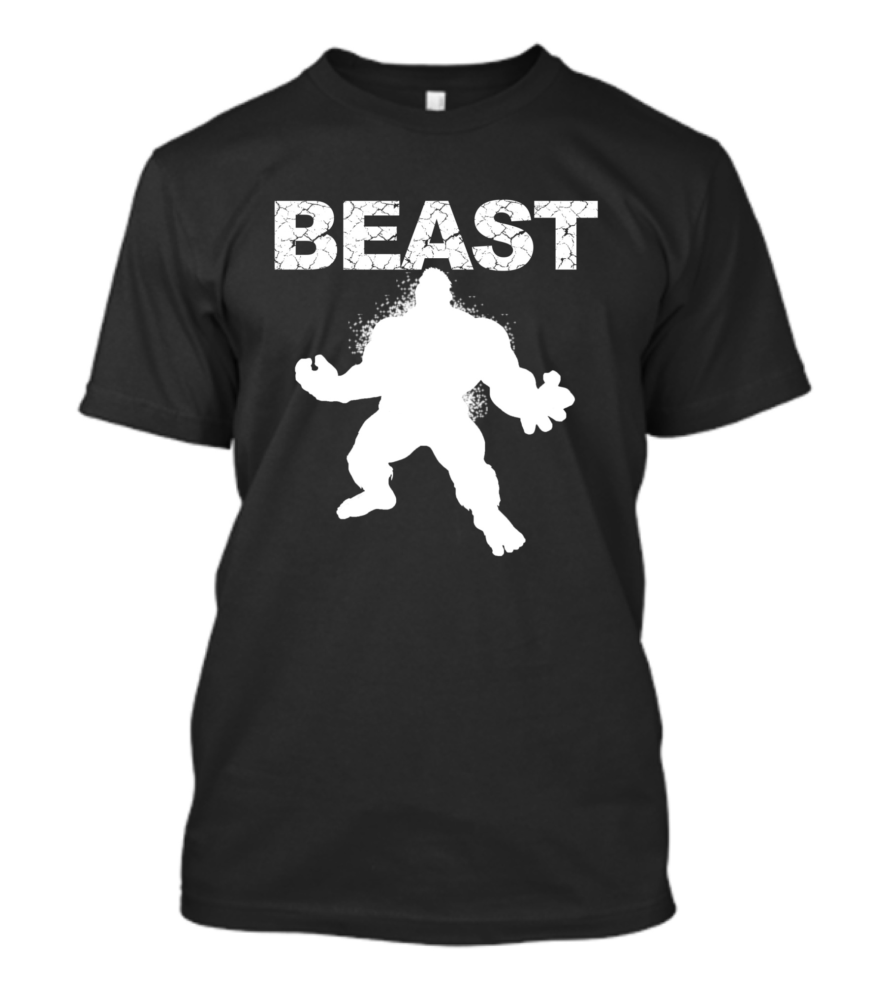 Beast Muscle Guy Workout Silhouette Strength T-Shirt