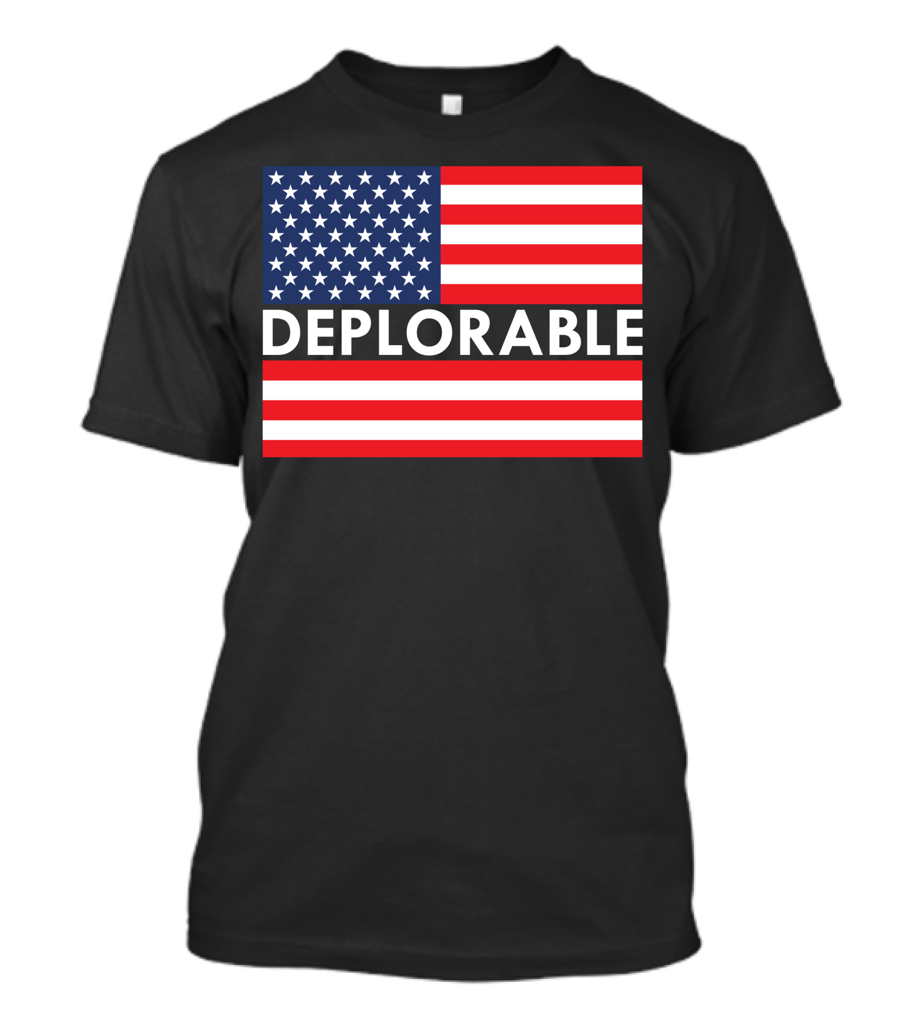 Deplorable Stars And Stripes American Flag T-Shirt