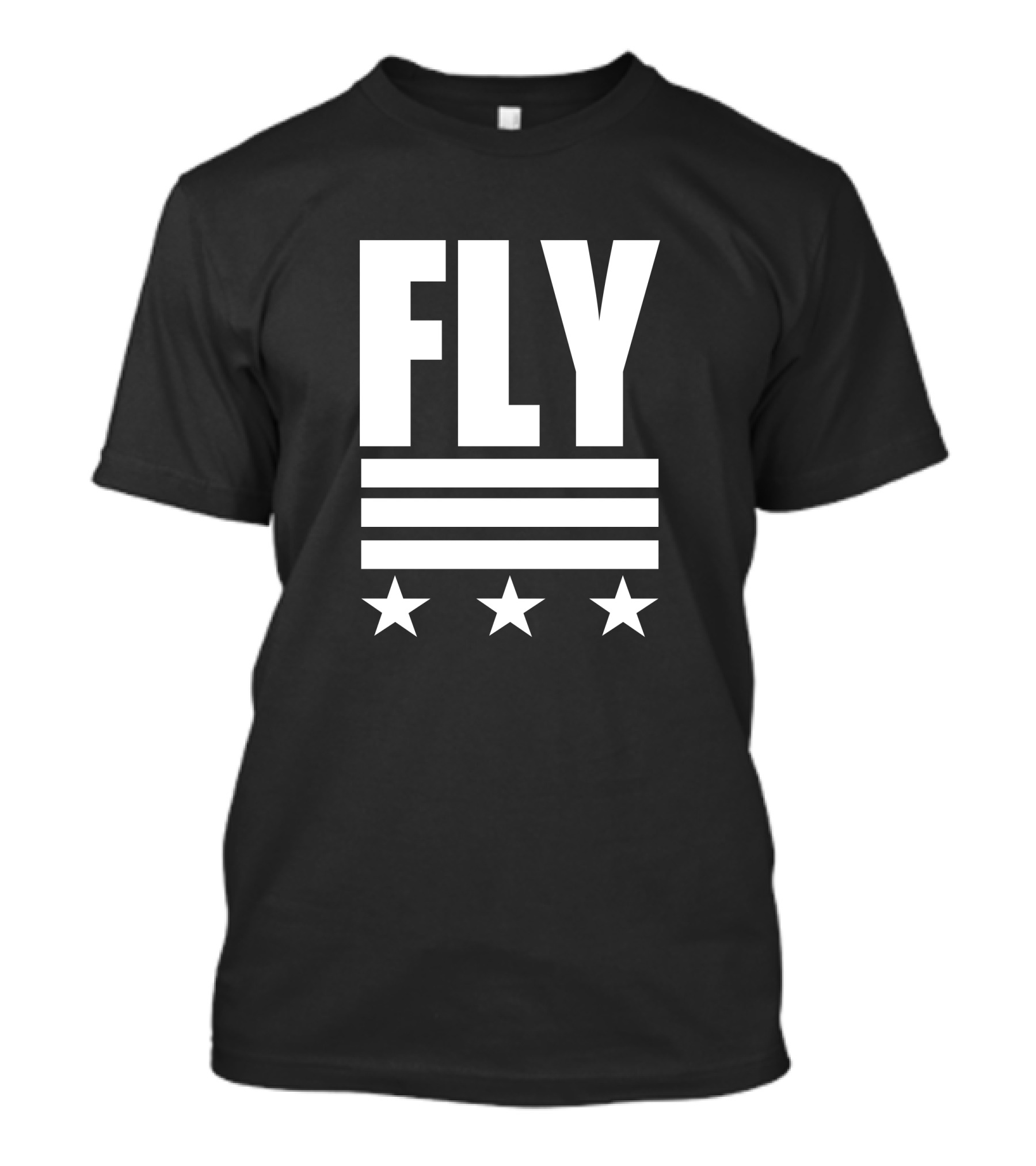 FLY Three Stars Bold Stripe Emblem T-Shirt