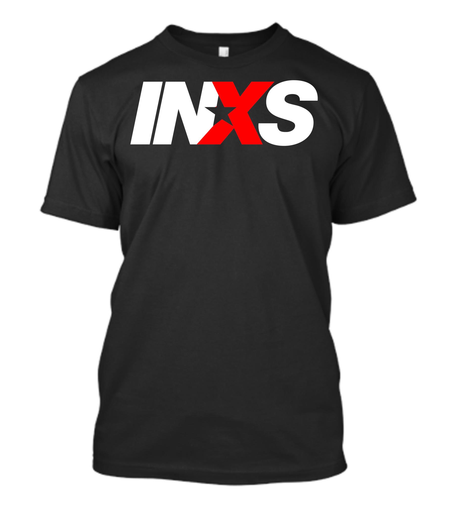 INXS Band Logo With Red Star T-Shirt