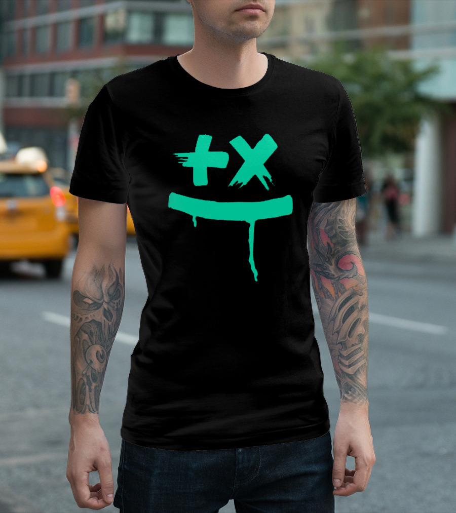 Marshmello Cyan Drip Smile T-Shirt