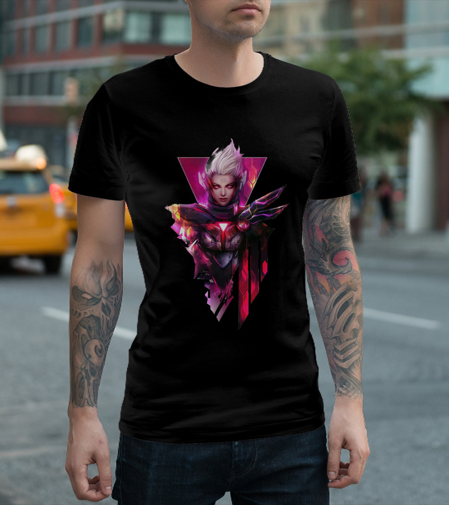 Project Fiora League of Legends Futuristic Cybernetic Warrior T-Shirt