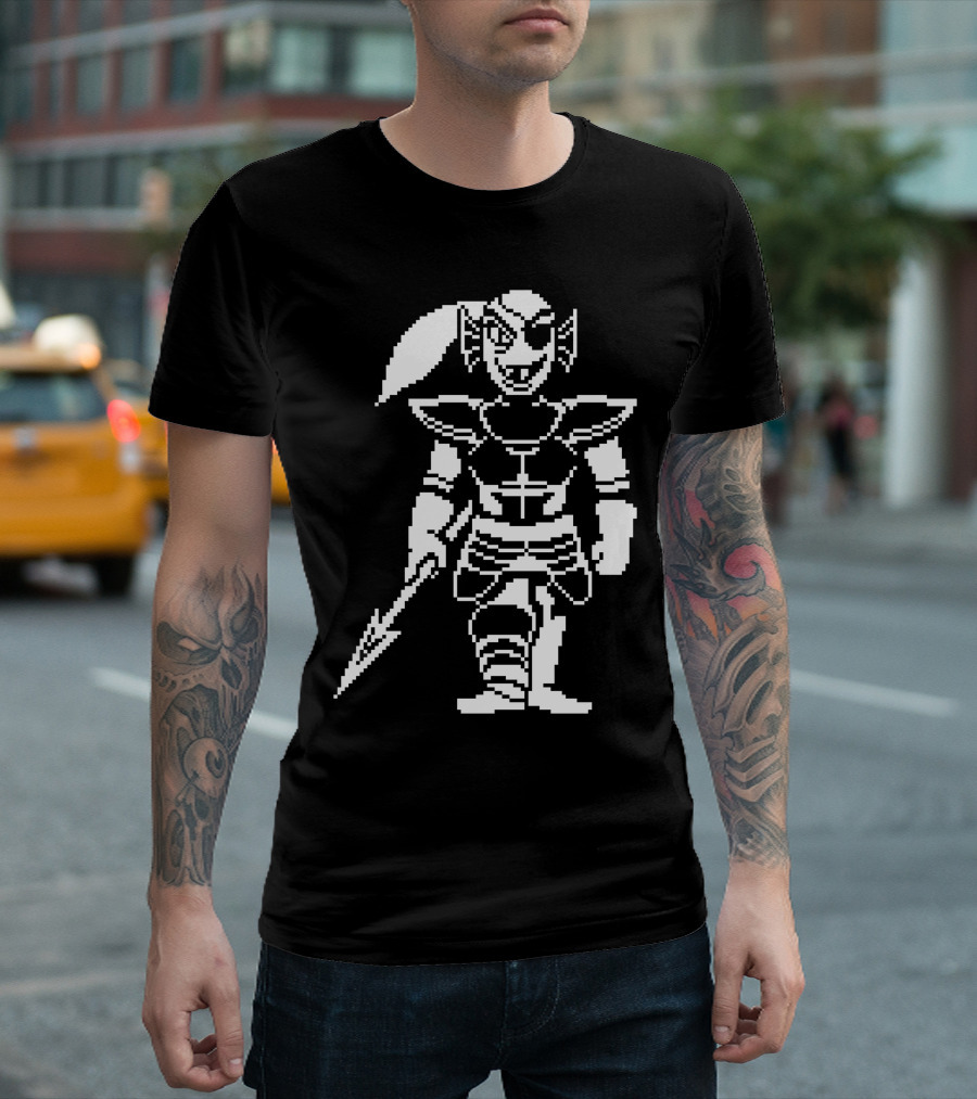 Undertale Undyne Pixel Art Character T-Shirt