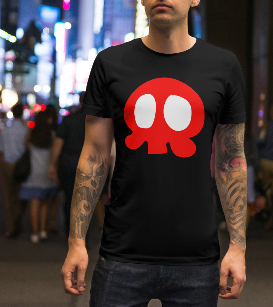 Yattaman Pellicano Kanchan Janet Red Skull T-Shirt