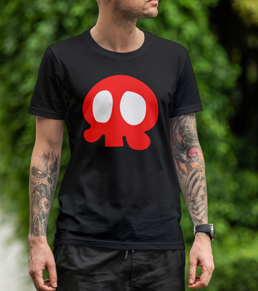 Yattaman Pellicano Kanchan Janet Red Skull T-Shirt