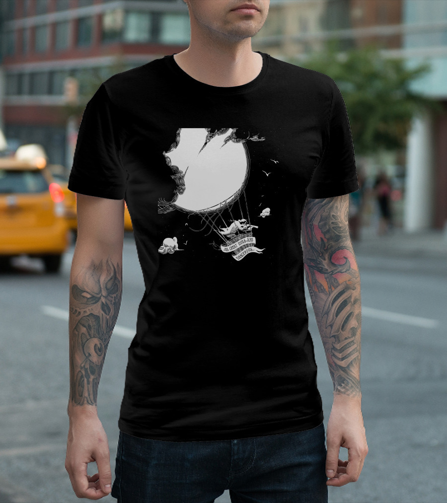 All Great Ideas Are Dangerous Moon Balloon Adventure T-Shirt