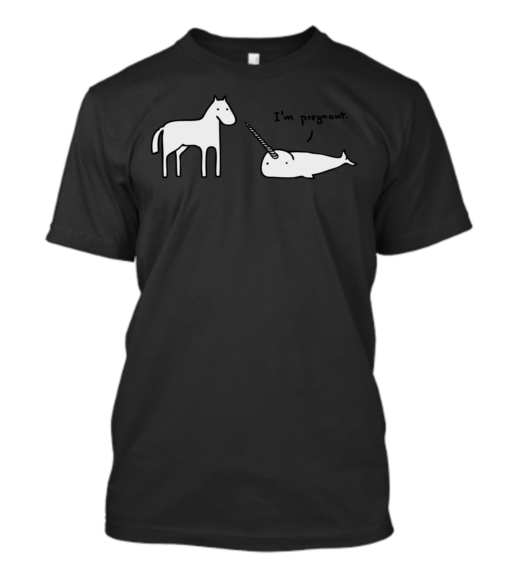 Birth Of A Legend: I'm Pregnant Narwhal Unicorn T-Shirt