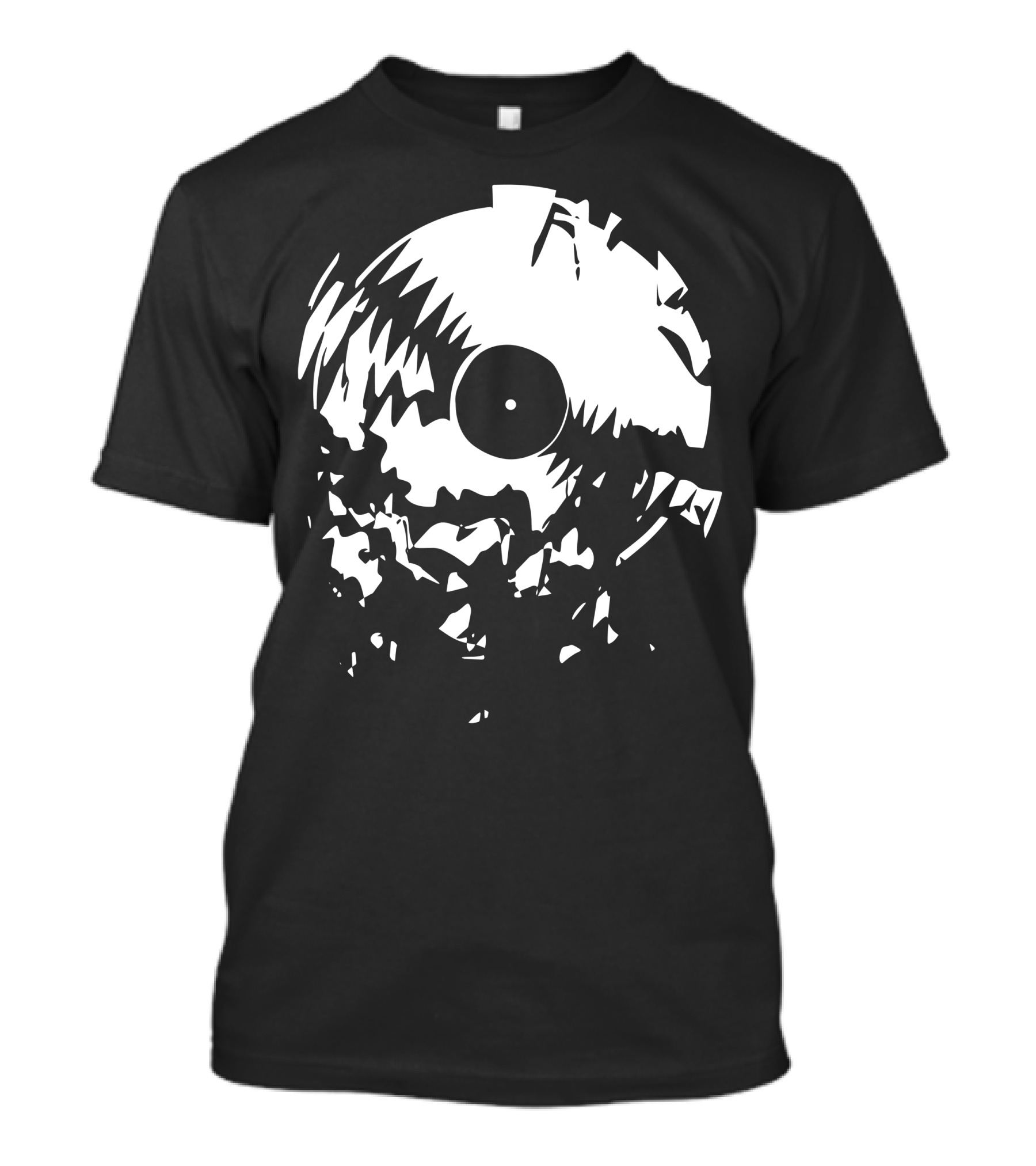 Broken Vinyl Record Fragmentation T-Shirt