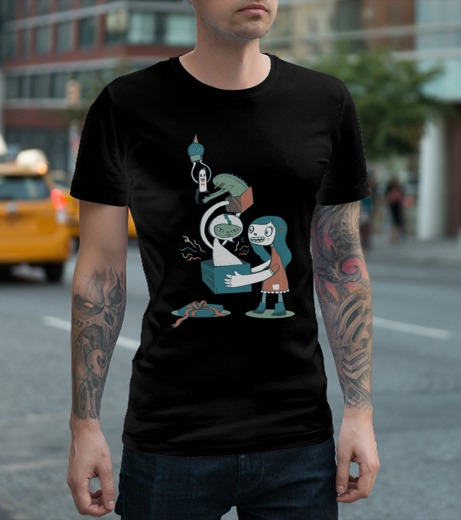 Surprise Unboxing With Spooky Characters T-Shirt