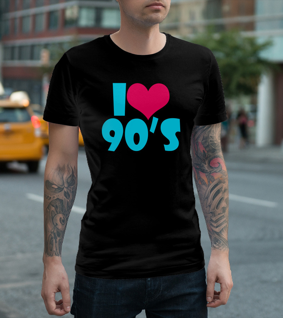I Love 90's Retro Nostalgia T-Shirt