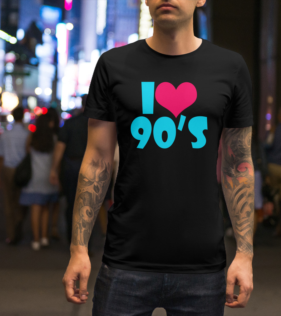 I Love 90's Retro Nostalgia T-Shirt