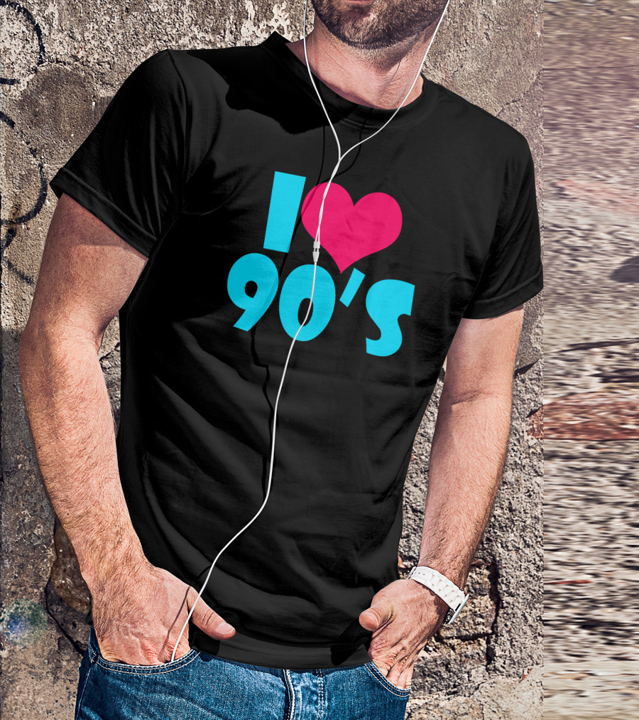 I Love 90's Retro Nostalgia T-Shirt