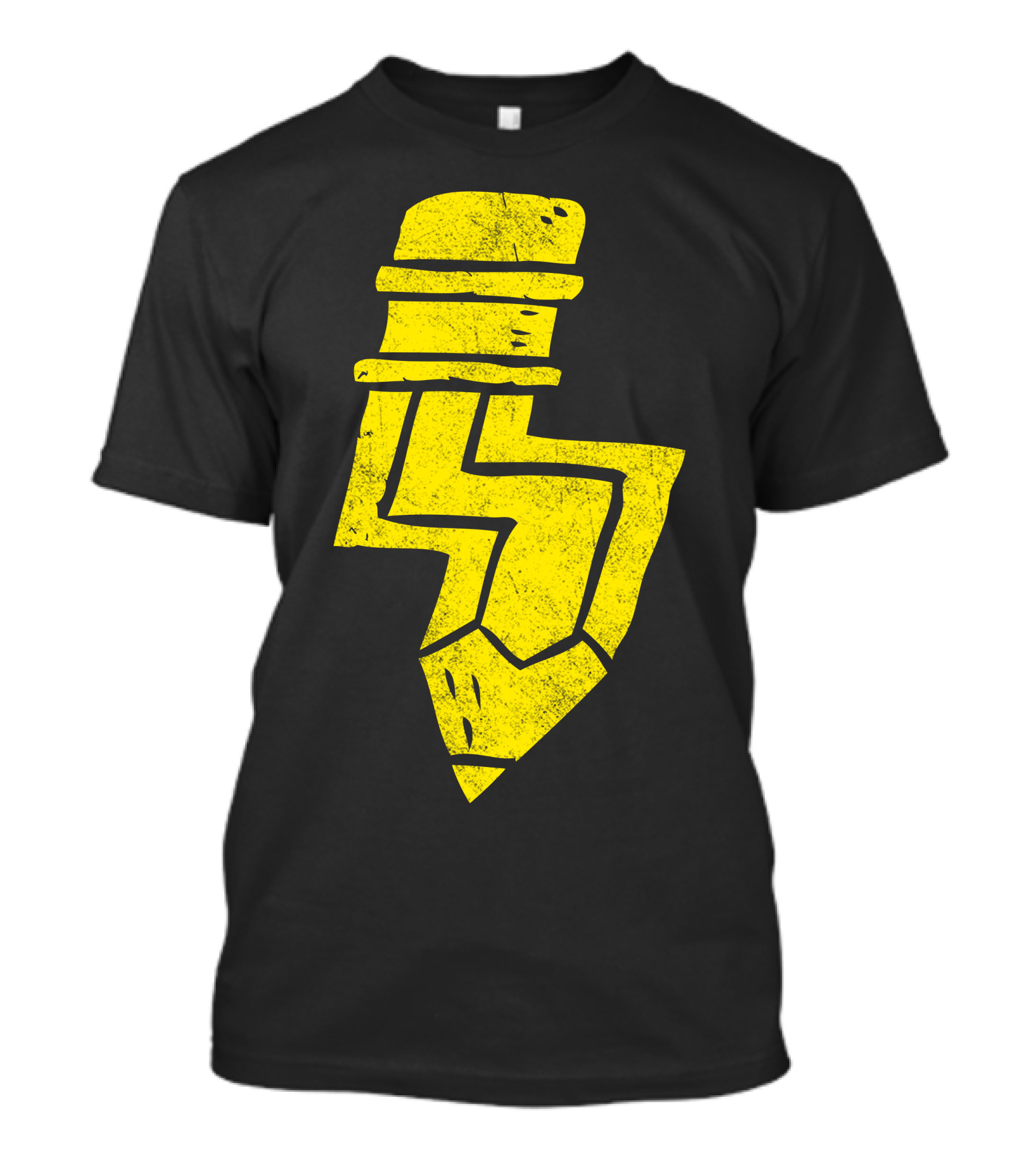 Pencil Lightning Bolt Yellow T-Shirt