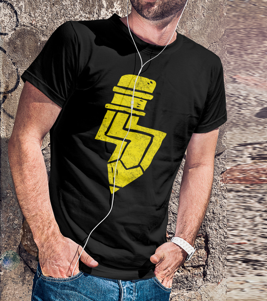 Pencil Lightning Bolt Yellow T-Shirt