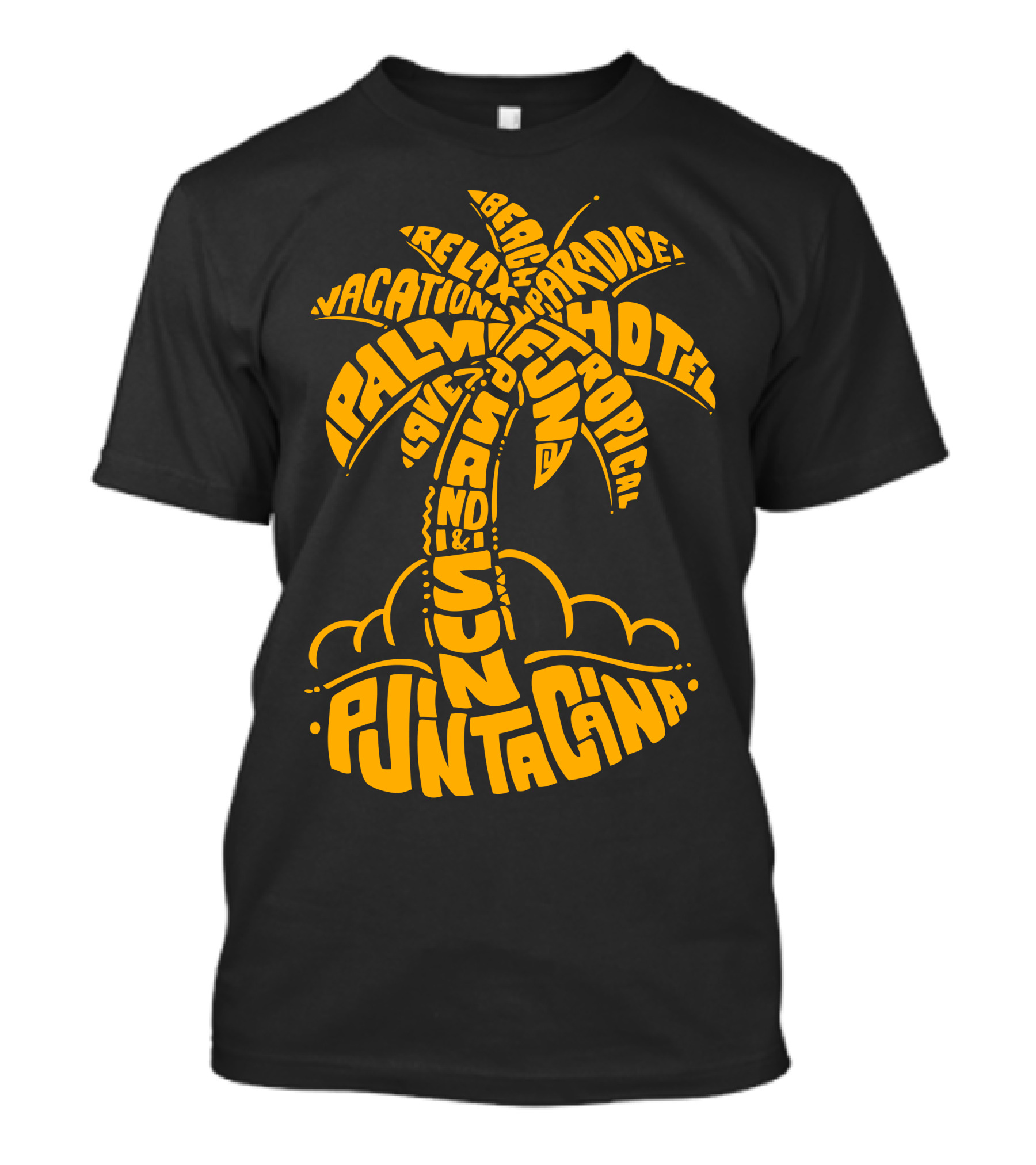 Punta Cana Palm Tree Paradise Sun Sand Fun Tropical Vacation Beach Hotel Relax T-Shirt