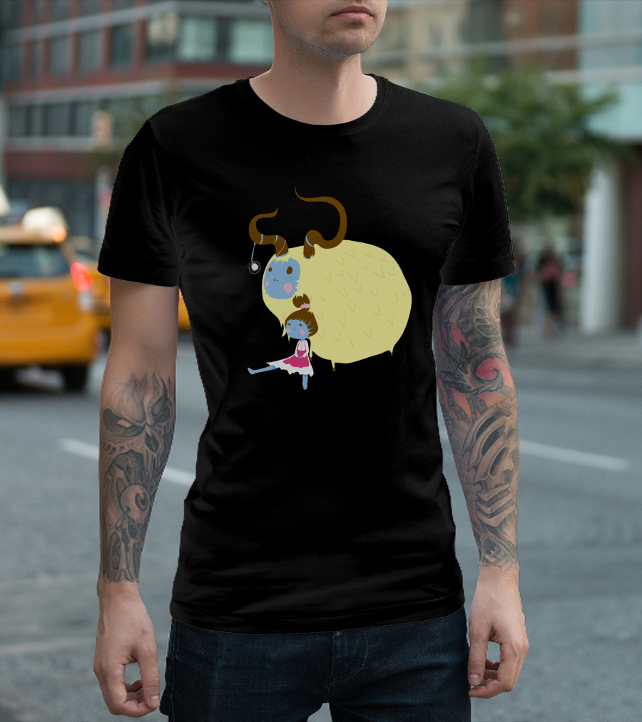 Simple Moments Anime Adventure Creature and Girl Combo T-Shirt