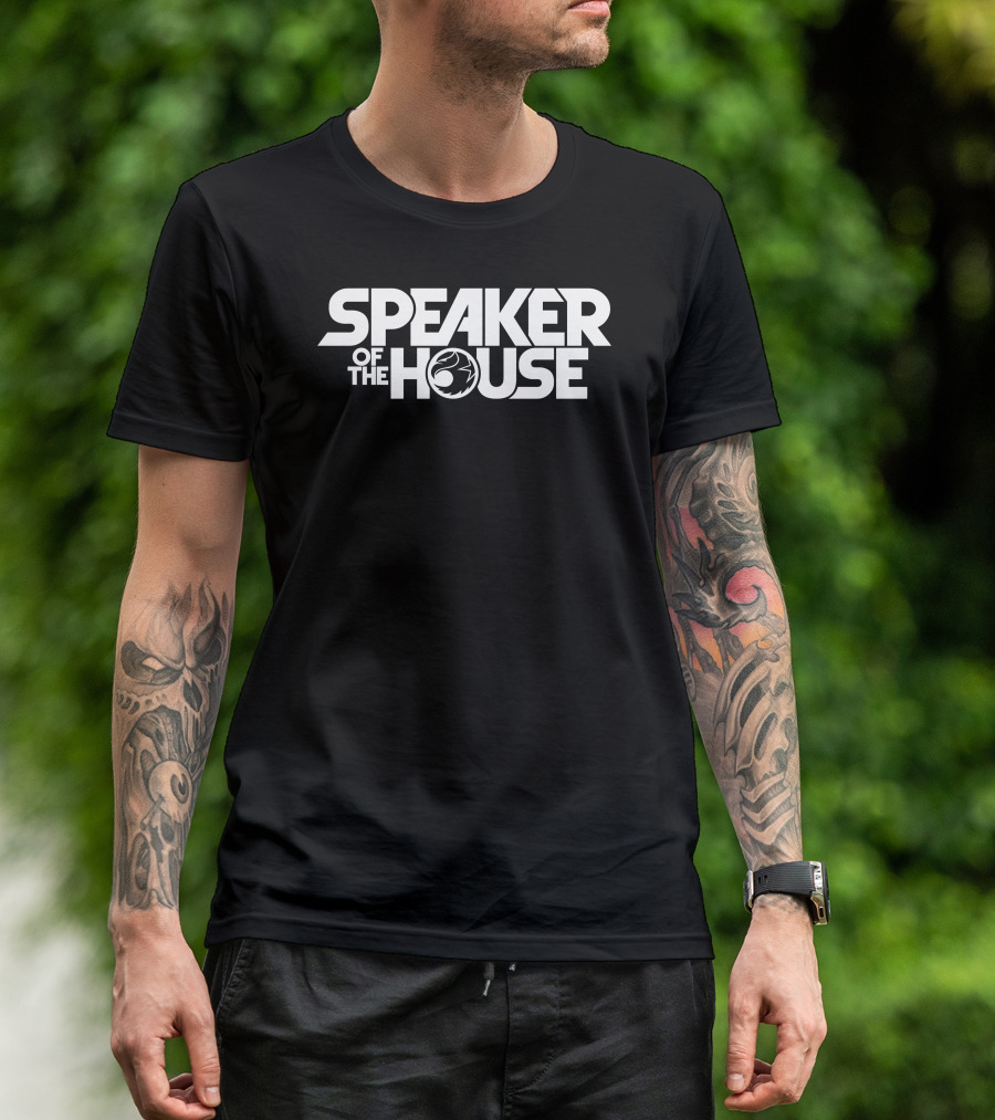 Speaker Of The House Star Wars Parody Text T-Shirt