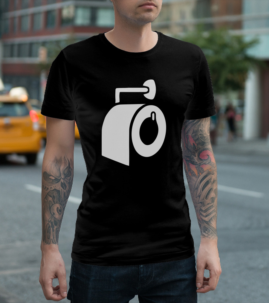 Toilet Paper Roll with Bomb T-Shirt