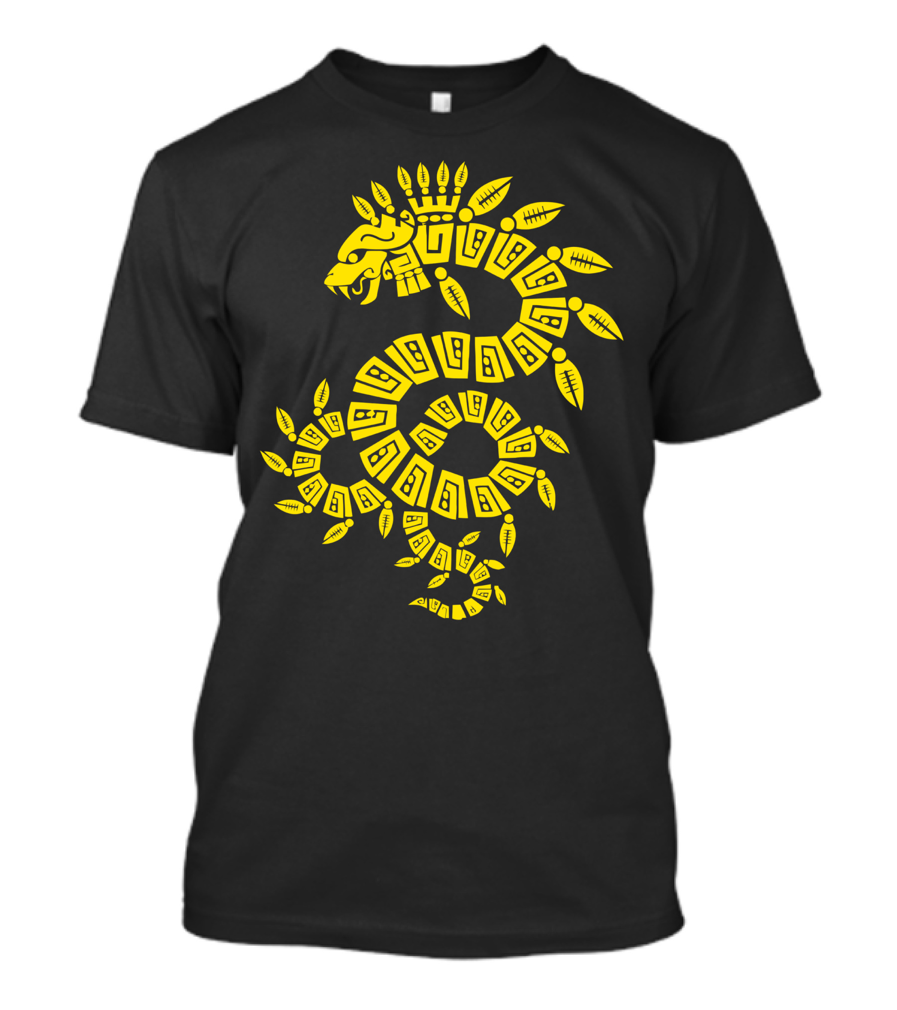 Tribal Yellow Dragon Mythical T-Shirt
