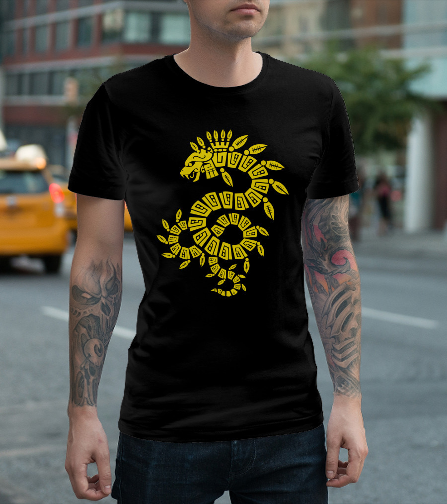 Tribal Yellow Dragon Mythical T-Shirt
