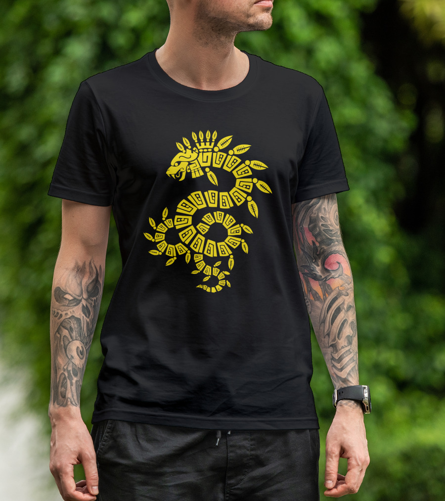 Tribal Yellow Dragon Mythical T-Shirt