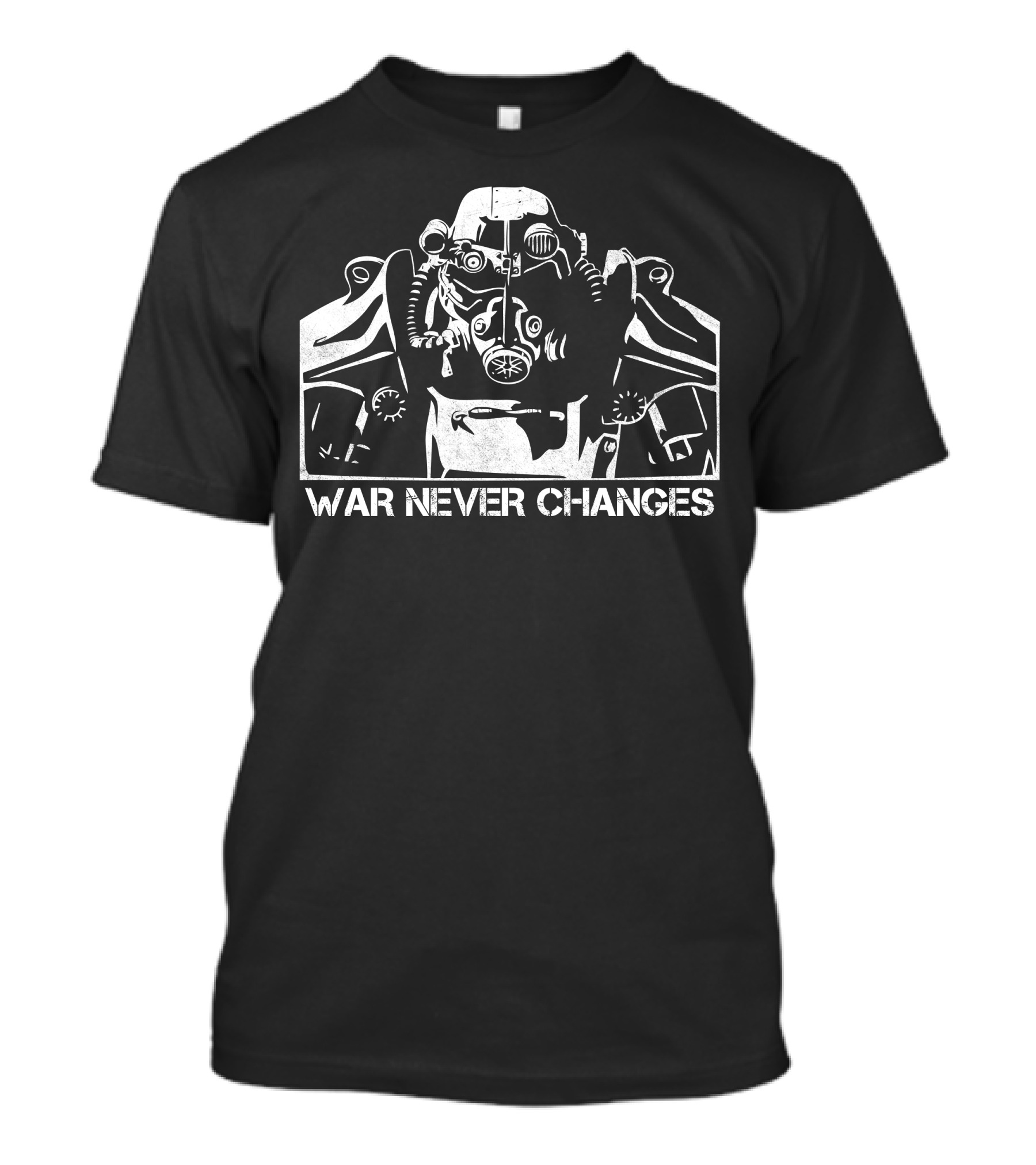 War Never Changes Power Armor Fallout T-Shirt