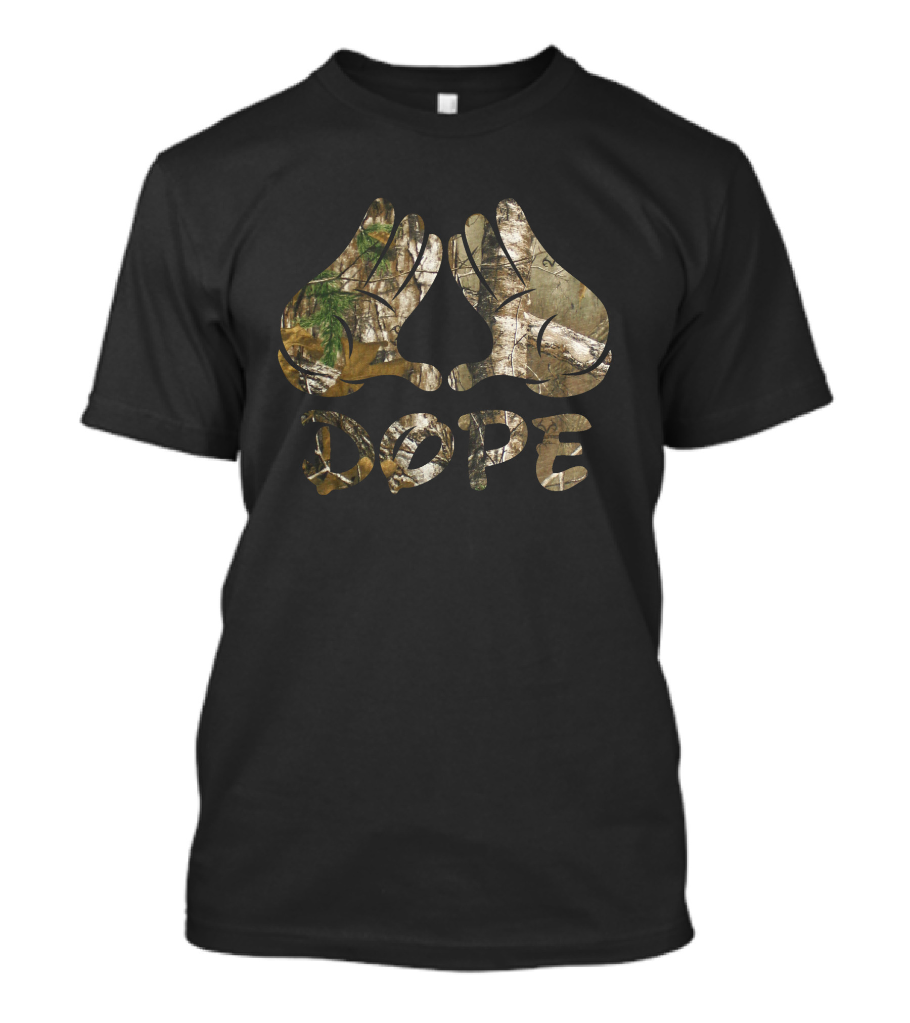 Dope Realtree Camouflage Hand Gesture T-Shirt