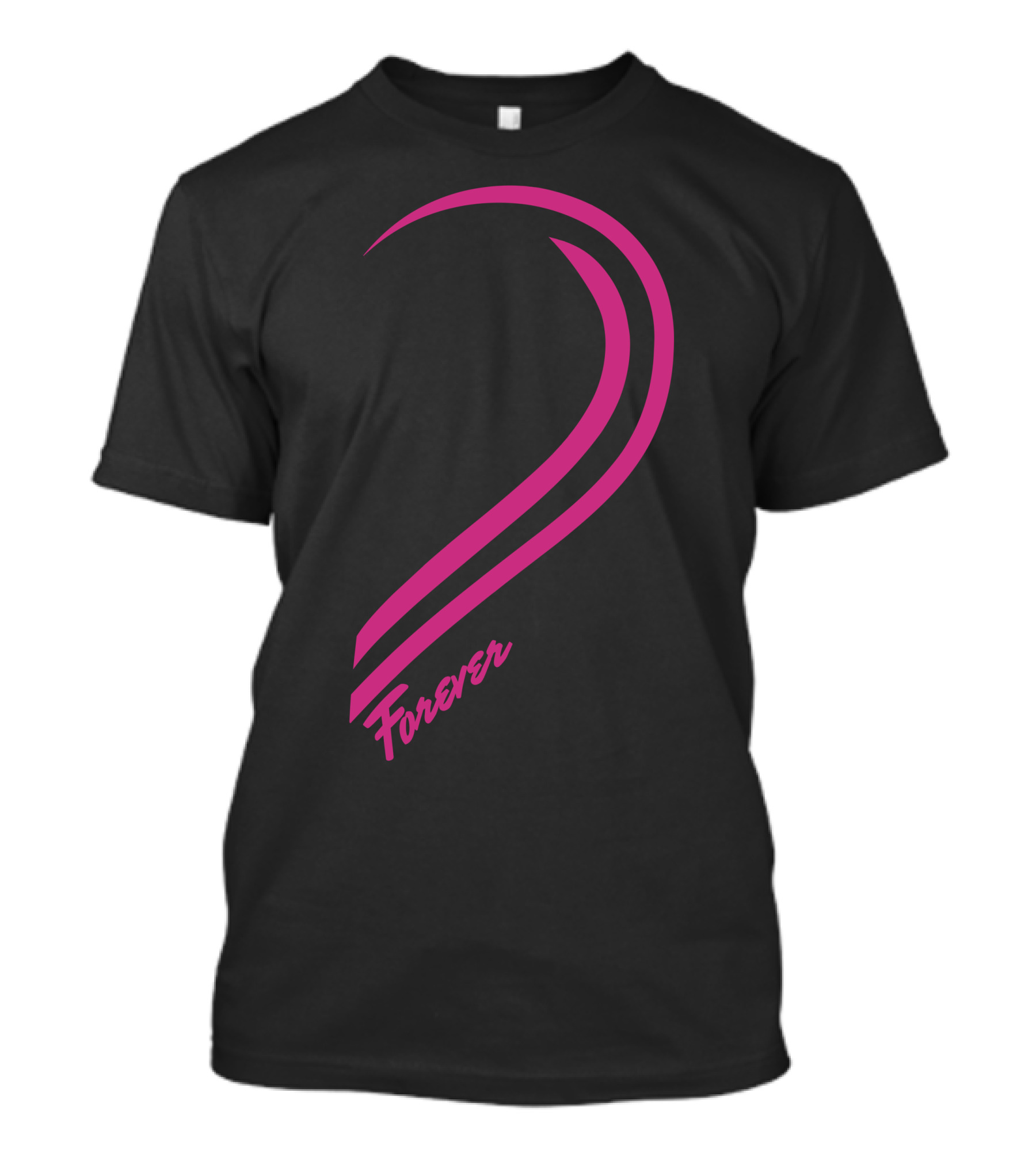 Forever Love Her Pink Stylized Number Two T-Shirt