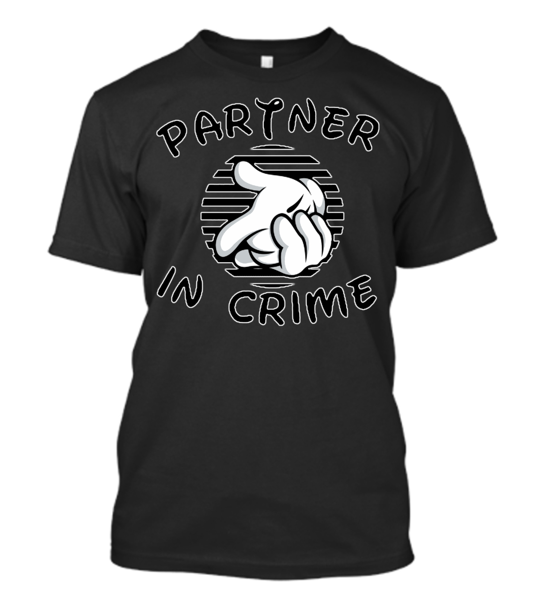 Partner In Crime Cartoon Hands In Circle T-Shirt