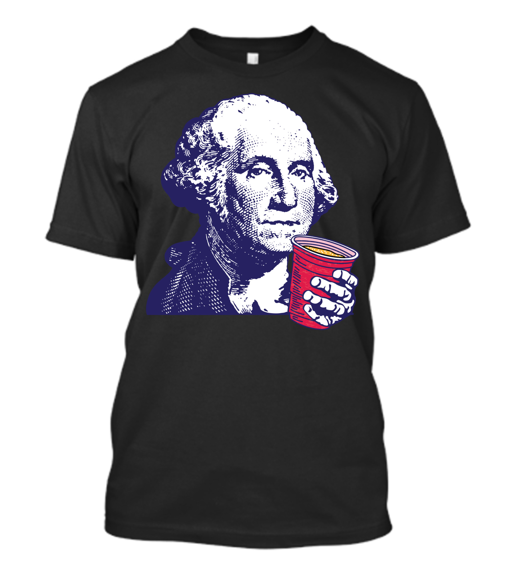 George Washington Red Cup Party 4th Of July T-Shirt