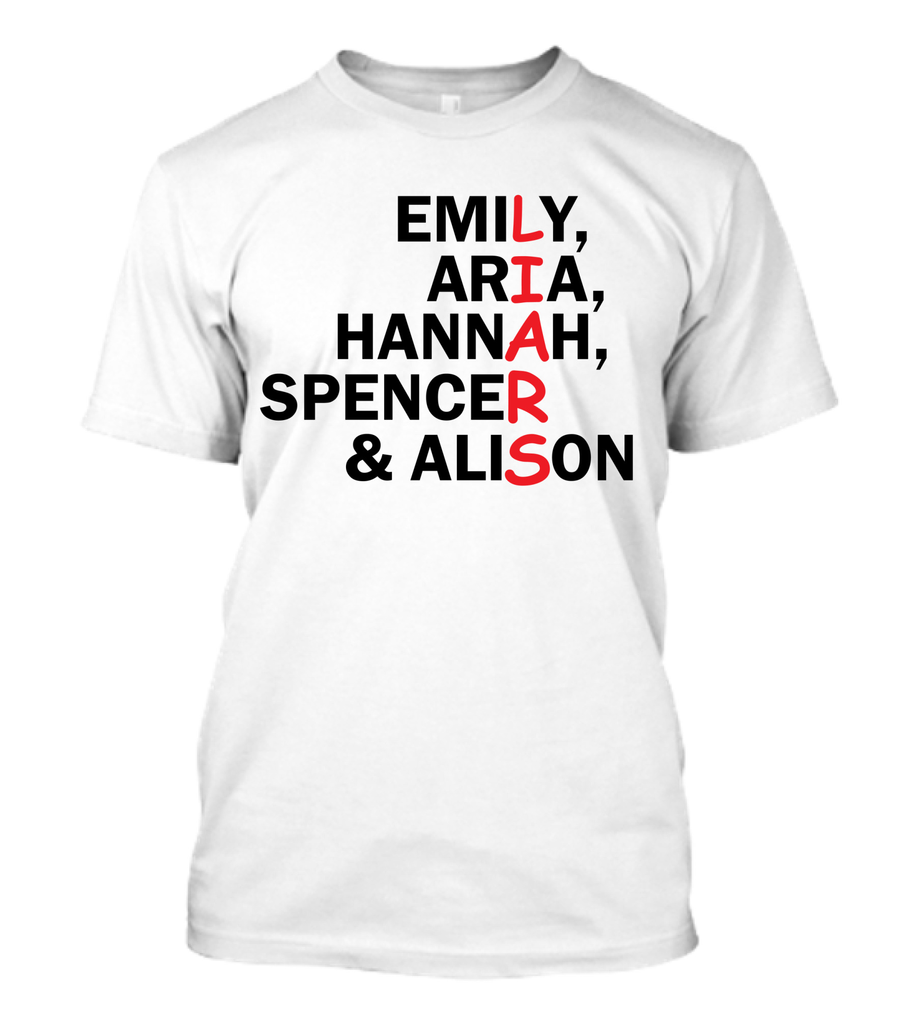 Emily Aria Hannah Spencer Alison Liars T-Shirt