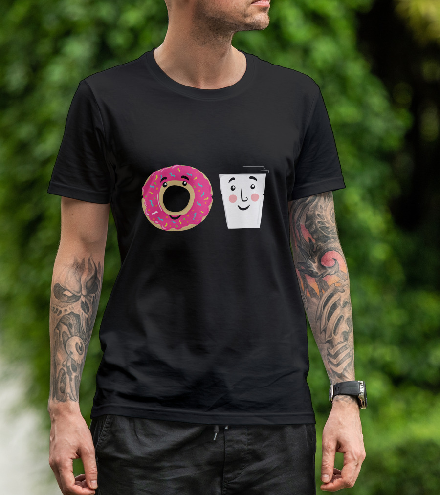 We Go Together Like Donut And Coffee Duo T-Shirt