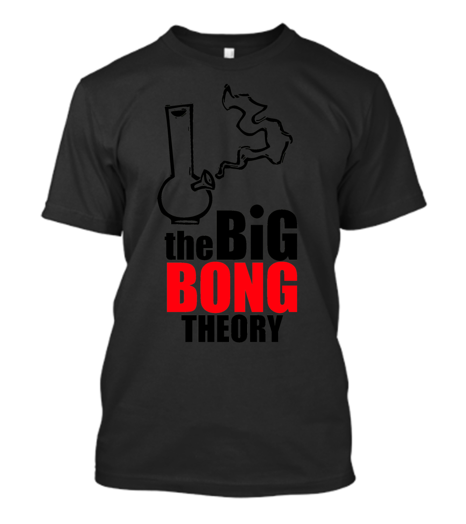 The Big Bong Theory With Iconic Smoking Bong T-Shirt