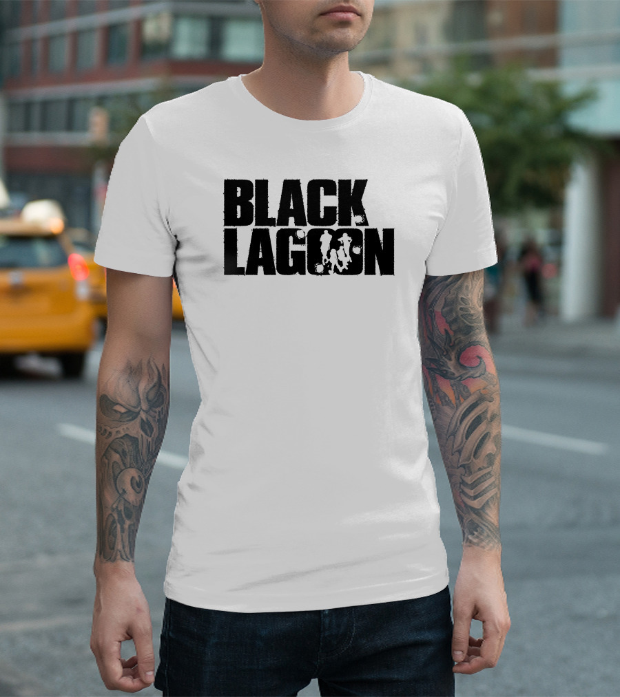 BLACK LAGOON Text T-Shirt