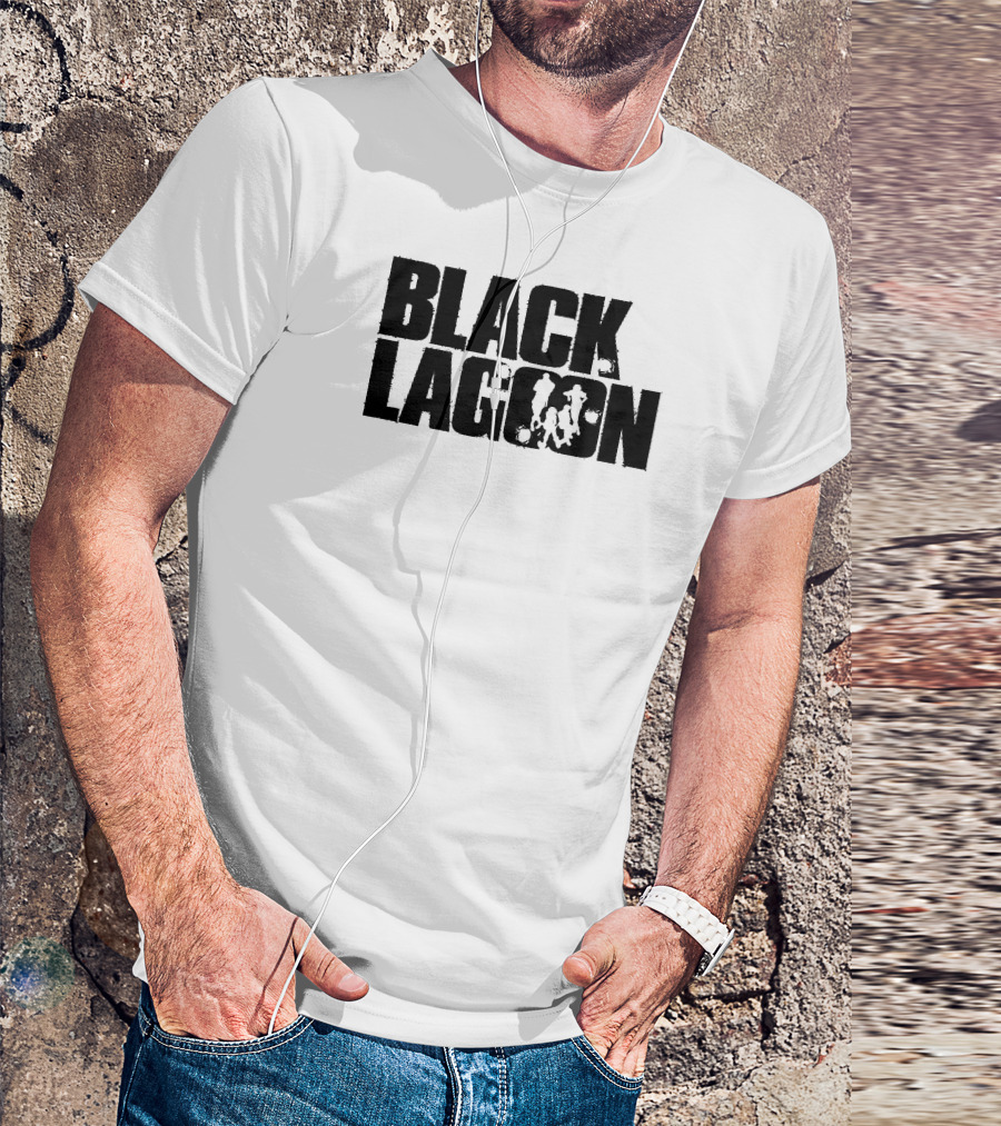 BLACK LAGOON Text T-Shirt